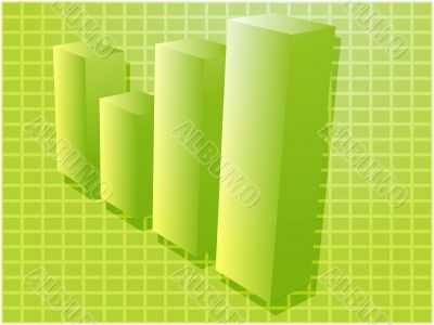 Financial barchart illustration Financial barchart illustration