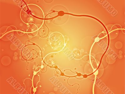 Abstract swirly floral grunge illustration Abstract swirly floral grunge illustration