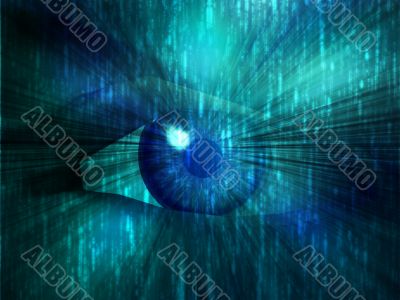 Electronic eye illustration Electronic eye illustration