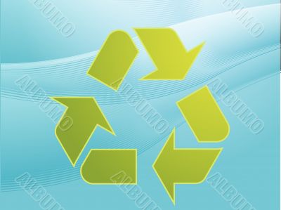 Recycling eco symbol