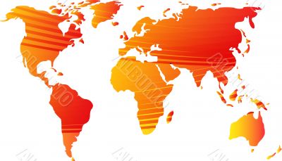 Map of the world illustration Map of the world illustration