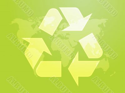 Recycling eco symbol