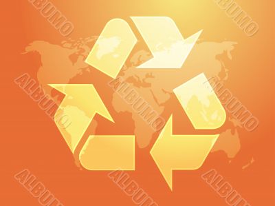 Recycling eco symbol