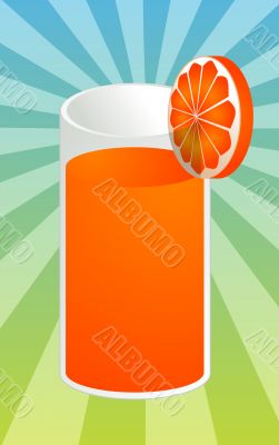 Orange juice illustration