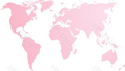 Map of the world illustration