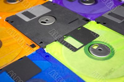 several diskettes several diskettes