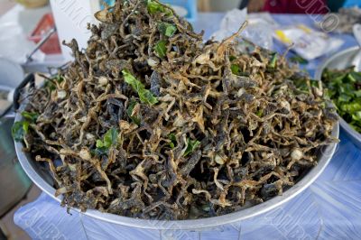dried frog for a meal, Asia