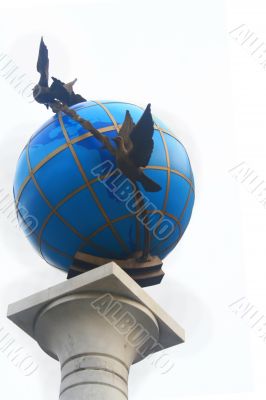 Globe on column