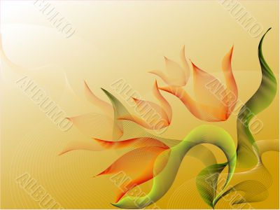 Background with tulips