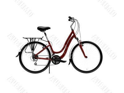 bicycle isolated over white