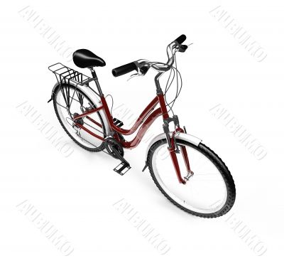 bicycle isolated over white