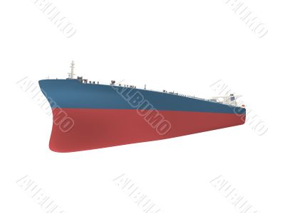 Oil tanker isolated over white Oil tanker isolated over white