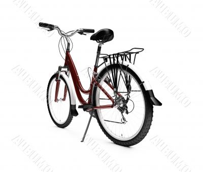 bicycle isolated over white