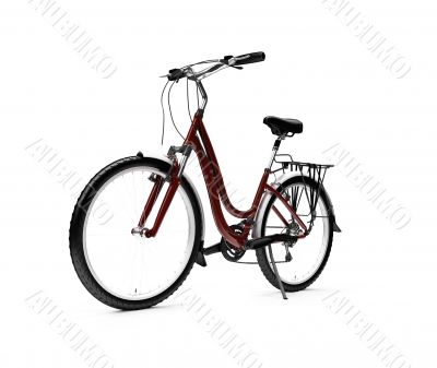 bicycle isolated over white