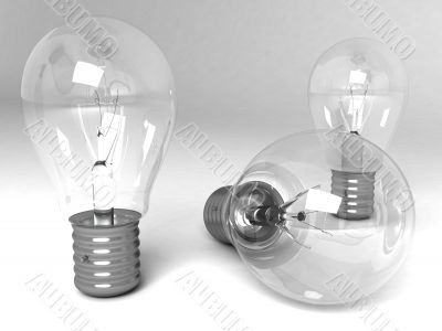 three dimensional light bulbs