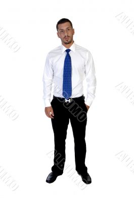 standing young businessman