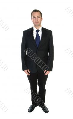 young attractive businessman posing