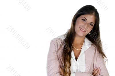 female bending her neck