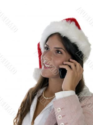 woman talking on cellphone