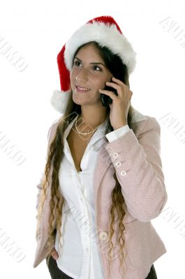 female talking on cellphone