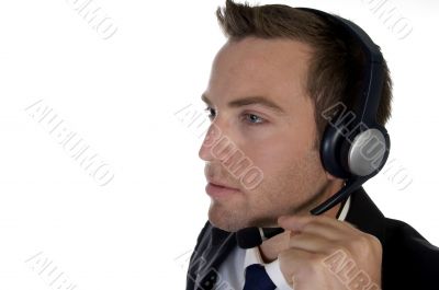 businessman busy on phone call