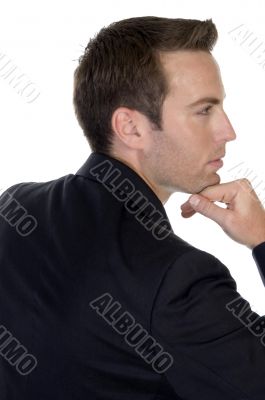 young businessman posing