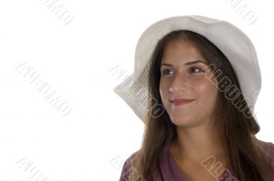 close up of charming lady