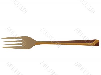 metallic fork