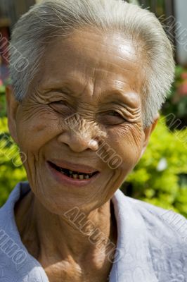 Portrait of an old Asian