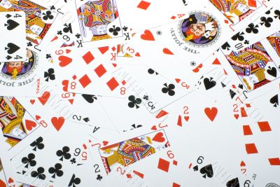 Background from playing cards Background from playing cards