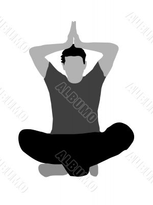 meditating pose