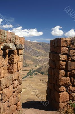 Inca ruins in Pisac