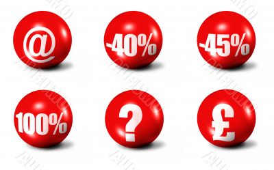 red 3D spheres #3 red 3D spheres #3