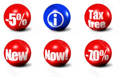 red 3D spheres #4 red 3D spheres #4