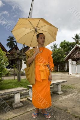 Buddhistic monk in Luang Prabang, Laos