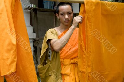 Buddhistic monk in Luang Prabang, Laos