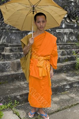 Buddhistic monk in Luang Prabang, Laos