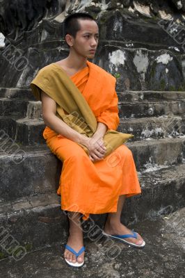 Buddhistic monk in Luang Prabang, Laos
