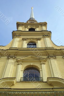 Wall and spire