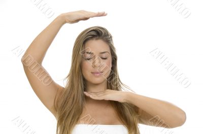 woman doing yoga