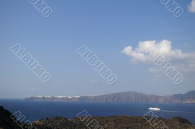 Aegean sea, Santorini island