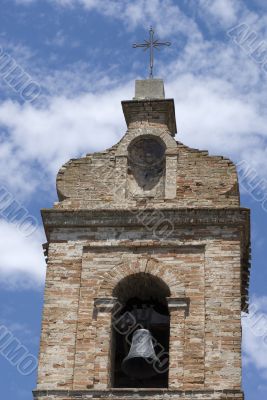 Monterubbiano - Belfry of a medieval church