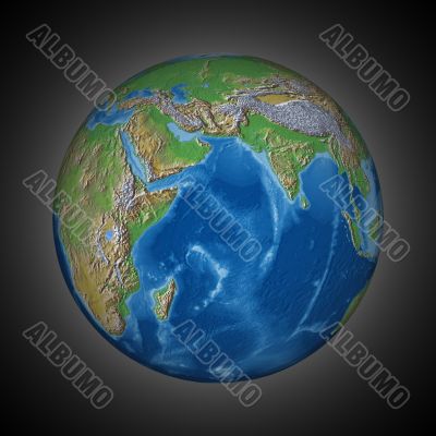 shined planet. 3D image. illustrations shined planet. 3D image. illustrations
