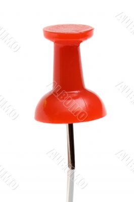 A red drawing pin A red drawing pin