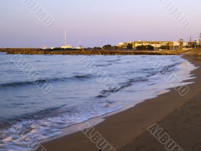 evening on the beach evening on the beach