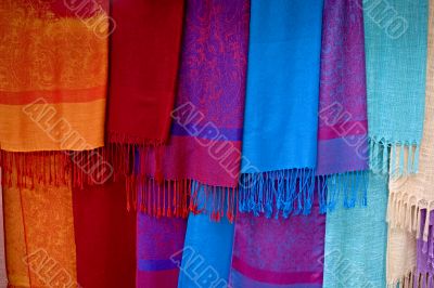 colored scarves from Asia