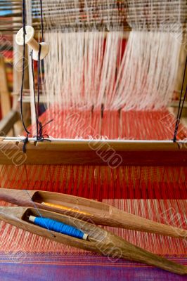 Loom, textiles by hand
