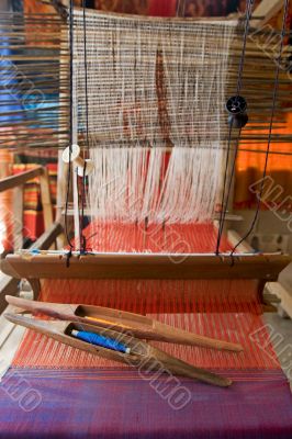 Loom, textiles by hand
