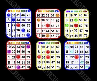 Six Bingo Cards
