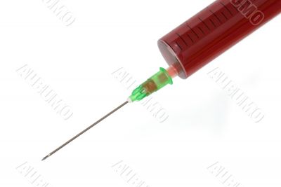 Bloody syringe